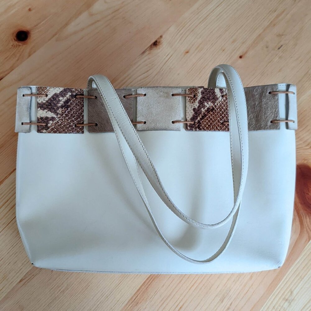 Berge Geuine Leather Bag with Hide